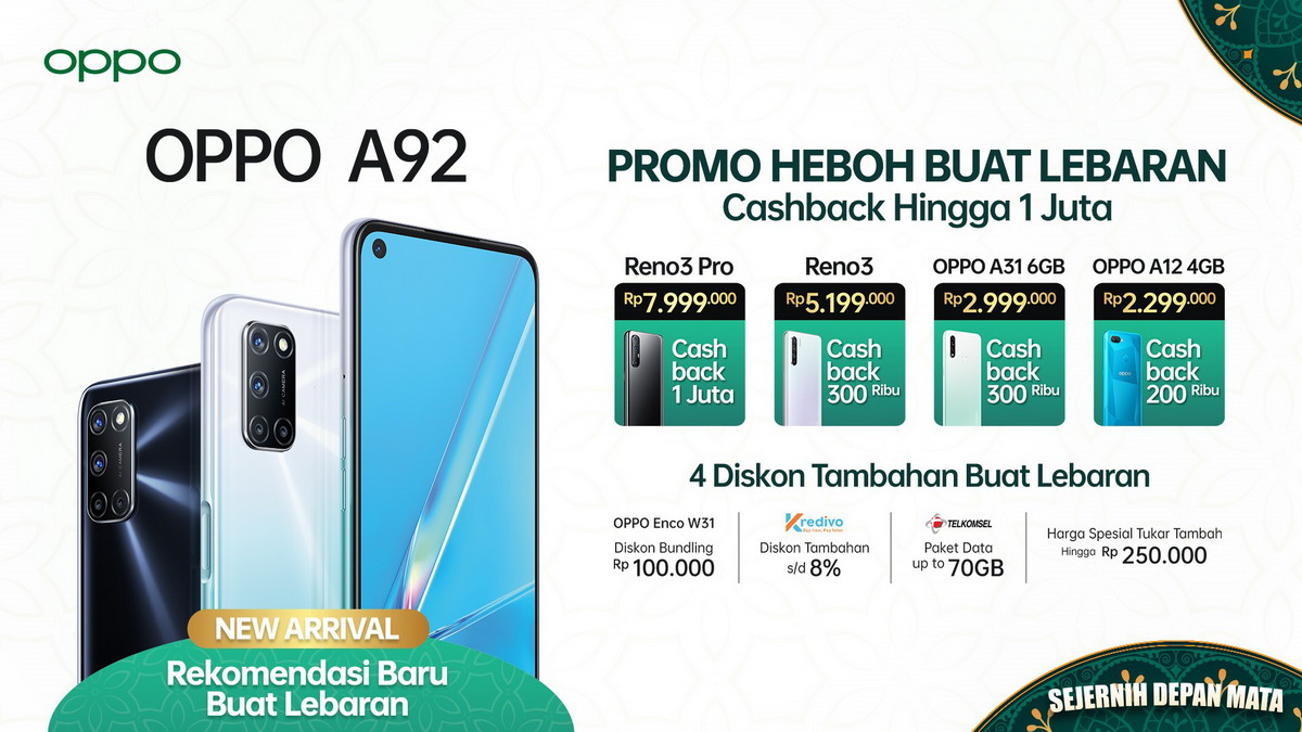 Jelang Hari Raya, OPPO Berikan Cashback Hingga 1 Juta Rupiah