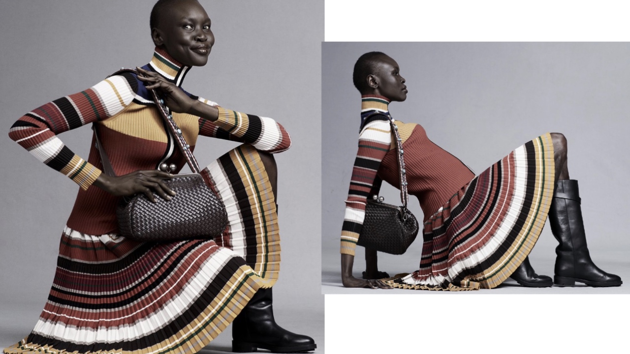 Model Legendaris Alek Wek dalam Balutan Weekend Max Mara