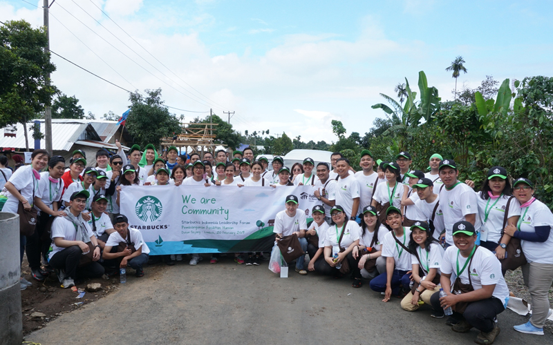 Starbucks Indonesia Membangun Pasca Gempa Lombok