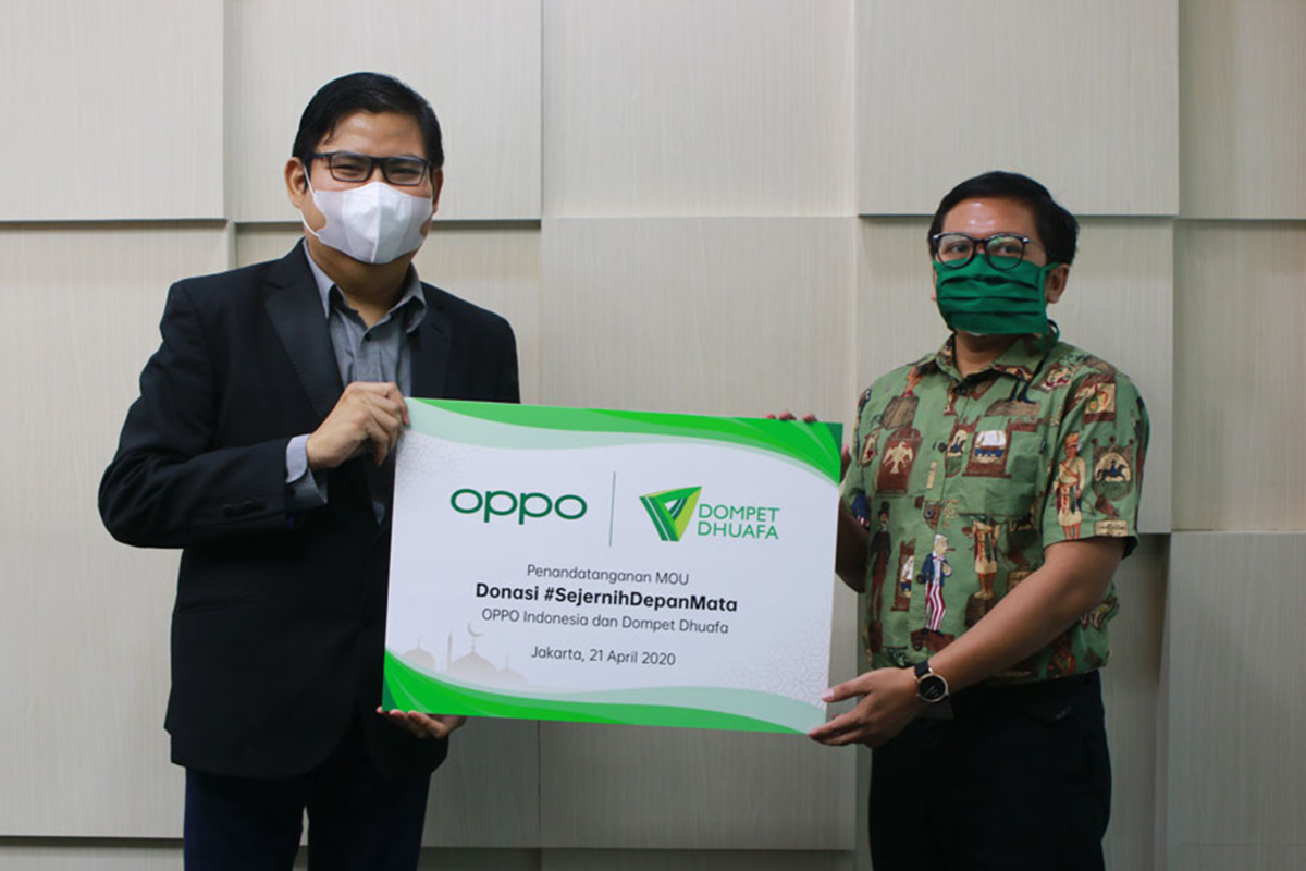 Lanjutkan Kampaye #SejernihDepanMata, OPPO Ajak Media dan Konsumen Ikut Berdonasi