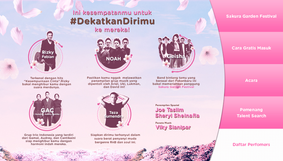 Garnier Mempersembahkan Garnier Sakura Garden Festival 2016