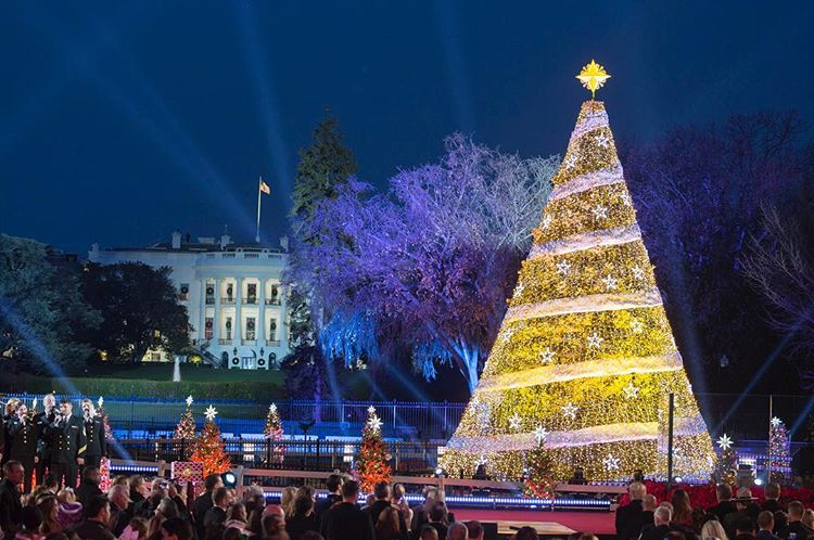 Donald Trump Menyambut Musim Liburan Akhir Tahun dengan Tradisi Christmas Tree Lighting