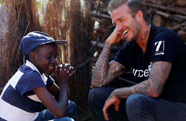 David Beckham dan UNICEF Menyampaikan Pesan Anti Kekerasan Pada Anak Melalui Tato Animasi