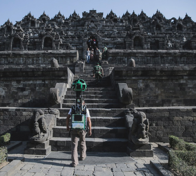 Menengok Warisan Budaya Candi Borobudur via Google Maps