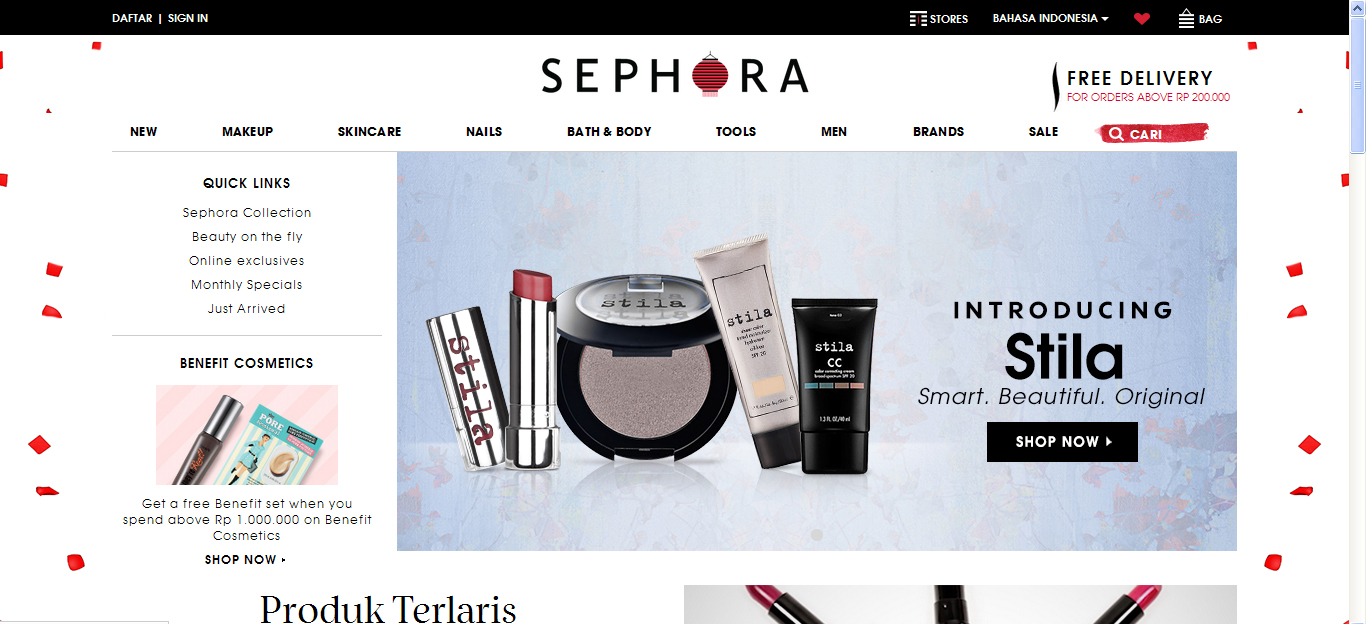 Praktis Belanja Kosmetik di Sephora