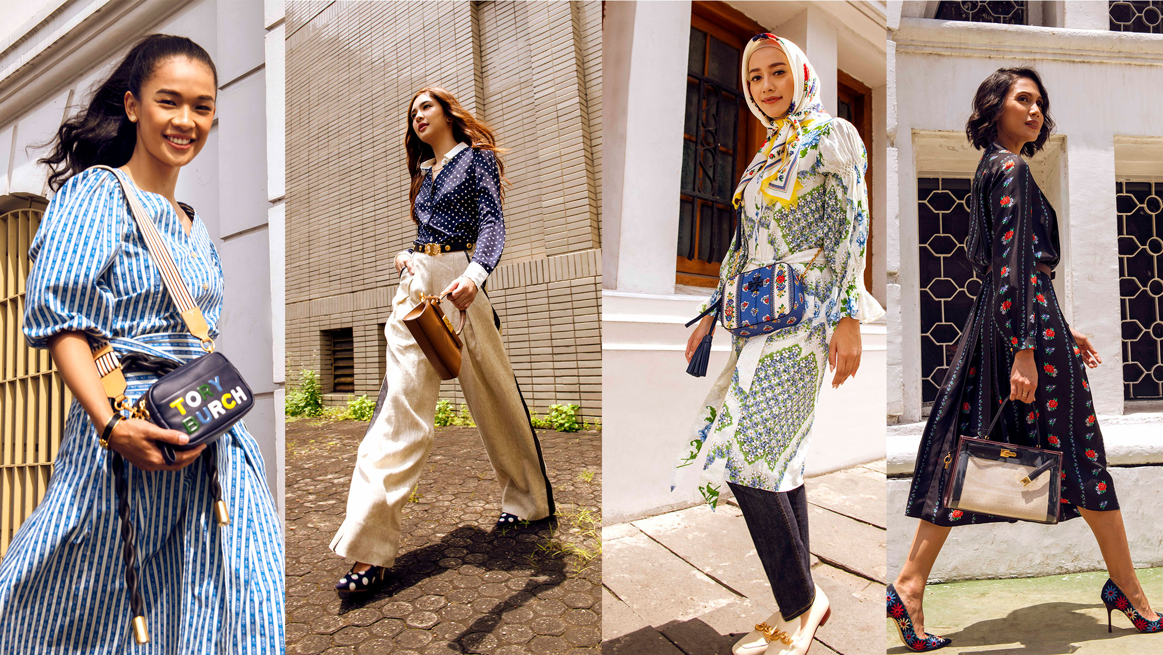 Aksi Empat Perempuan Indonesia dalam kampanye Walk the Walk Tory Burch