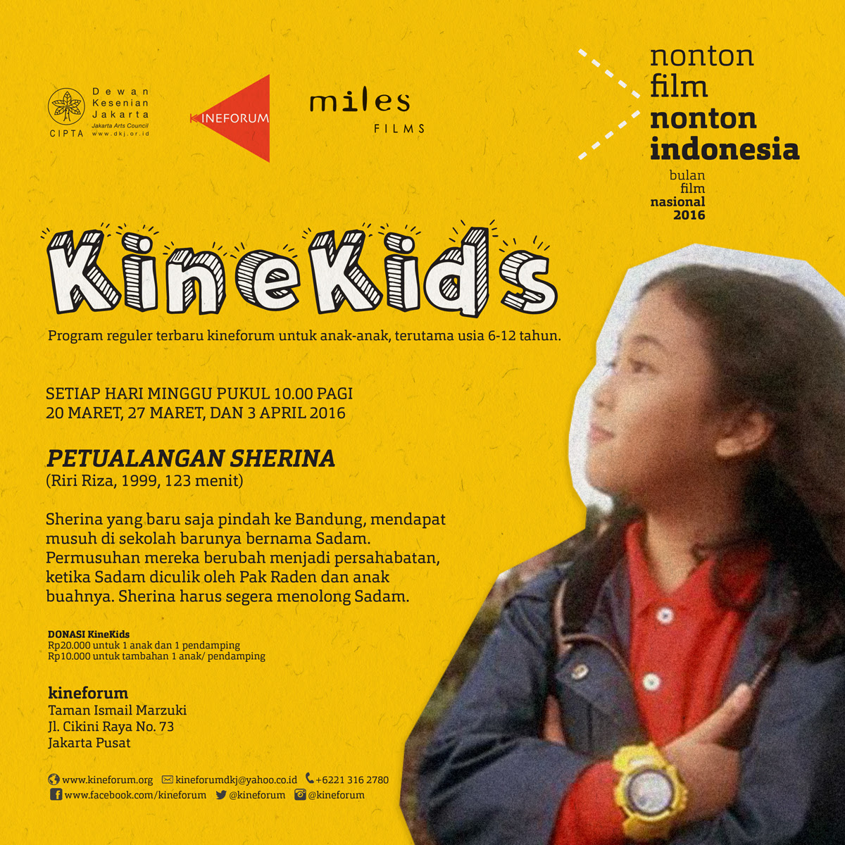 Kinekids dari Kinoforum Jadi Alternatif untuk Anak-anak Menonton Film 